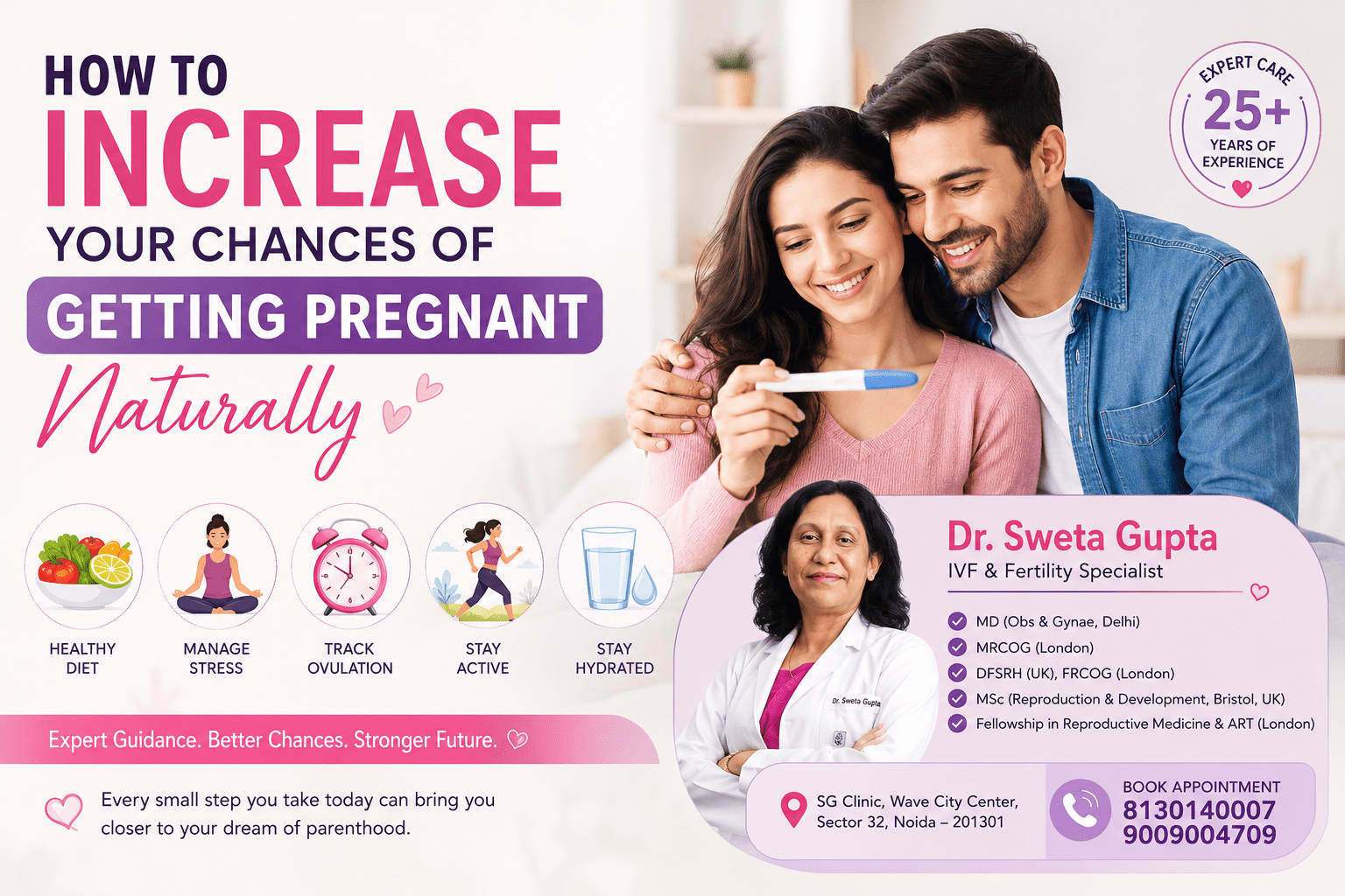 How to Increase Your Chances of Getting Pregnant Naturally – Expert Fertility Advice by Dr. Sweta Gupta